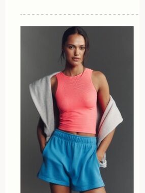 LYREBIRD OPEN-STITCH SHIMMER TANK